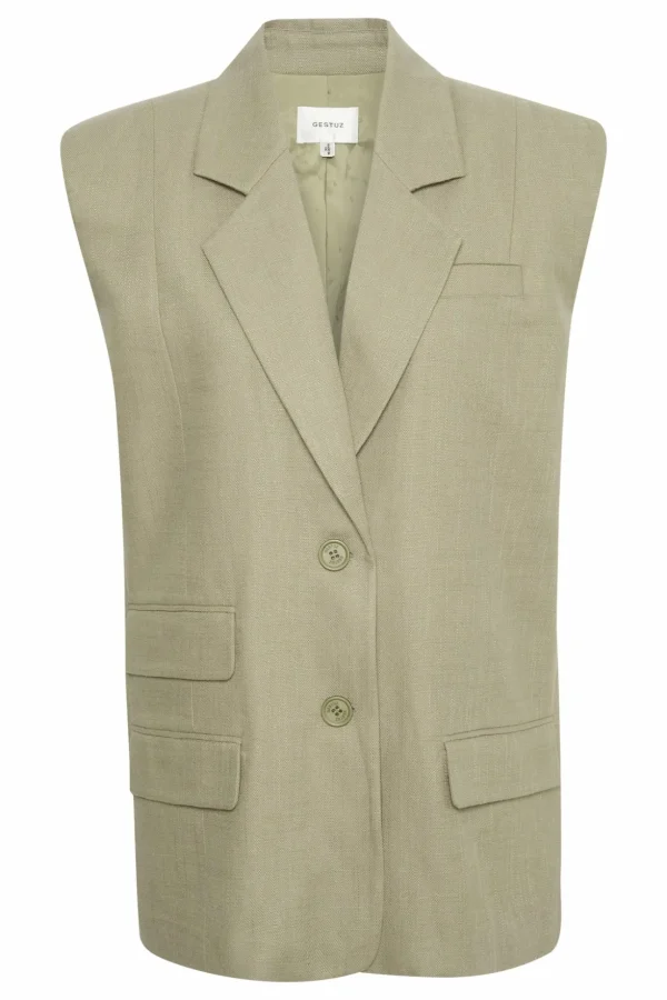 Birlygz Lin Vest>Gestuz New